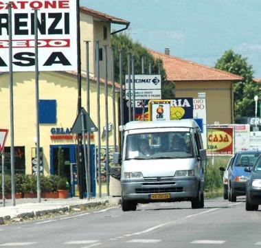 La zona commerciale di Olmi 