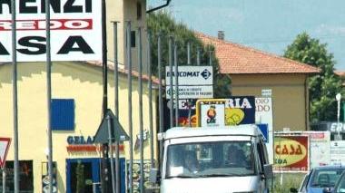 La zona commerciale di Olmi
