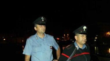 I carabinieri durante un controllo