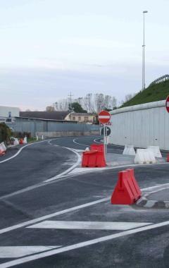<b>VIABILIT&Agrave;.</b> La strada tra la via Sassaia e la rotonda delle Bocchette 