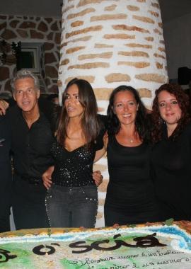 Un momento della serata con Baglioni 
