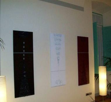 Alcune opere della Percussi esposte allIpibi 