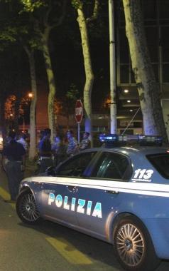 Una Volante della polizia  
