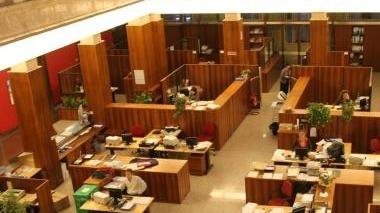 L’interno della sede di Cariprato