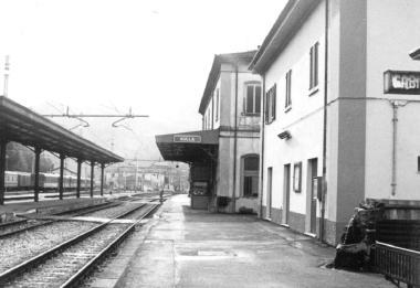 La vecchia stazione Fs e il sindaco Simoncini 