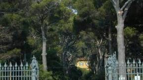 Una veduta dell’ingresso del parco di Villa Corridi
