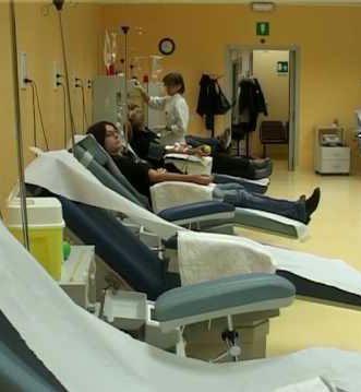 Un donatore di sangue  