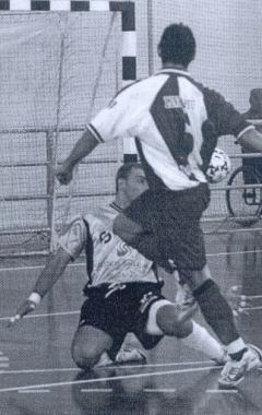 Una partita di calcio a cinque  