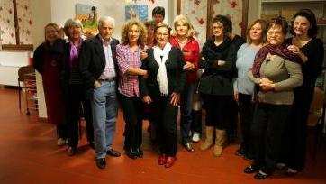 Il gruppo di artiste col maestro