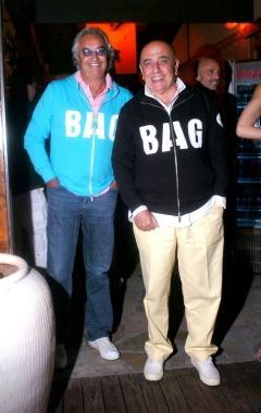 <strong>Al TWIGA.</strong> Un sorridente Briatore con Adriano Galliani