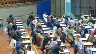 Candidati a una prova di un concorso pubblico (foto d’archivio)
