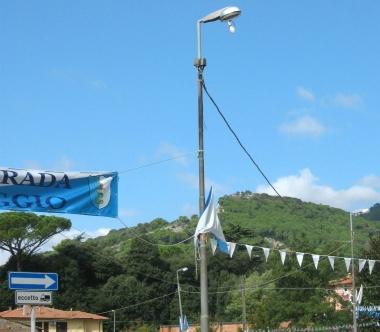 I lampioni nel centro di Lugnano 