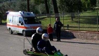 La corsa dei carretti a Schignano