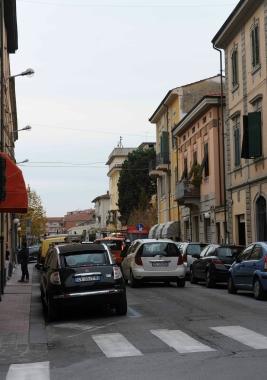 Un tratto di via Dante 