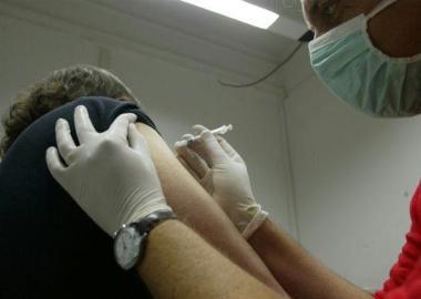 Un paziente viene vaccinato 