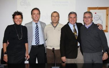 I protagonisti dellaccordo raggiunto ieri a Prato sulla formazione  