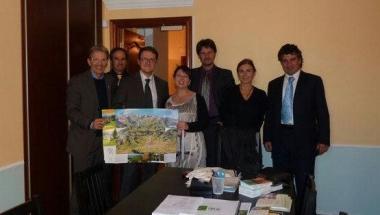 La delegazione in Russia insieme a Menici 