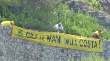 Il blitz di Goletta Verde alle Paffe nell’agosto del 2009