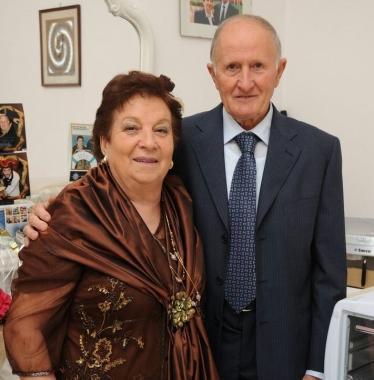 <b>SORRIDENTI.</b> Franco Merodi e Rosalia Pierini 