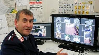 La centrale di video sorveglianza a Montelupo