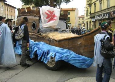 Una manifestazione di goliardi 