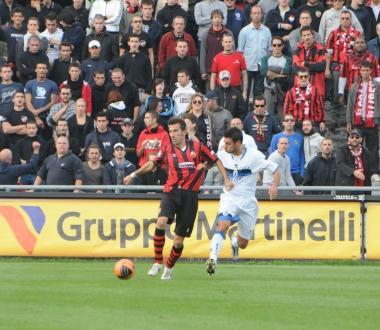 Biggi nel derby con il Pisa (Vip) 