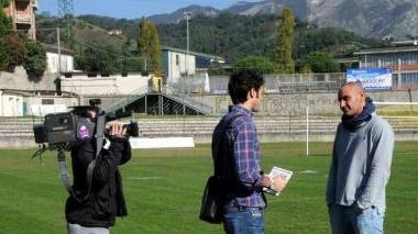 Il capitano Zampagna allo stadio intervistato da Dribbling
