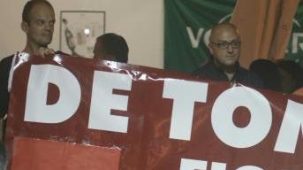 La protesta degli operai