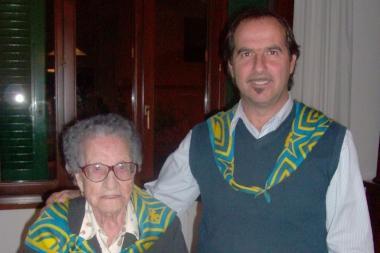 Pierina col presidente Luca Ferri 