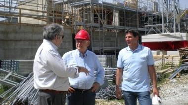 Il sindaco in un cantiere dell’Erp