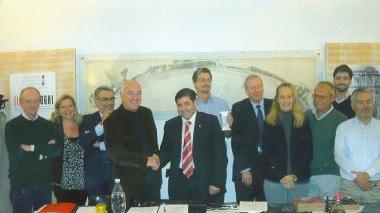 Vinchesi nella sede dell’ordine degli architetti di Genova