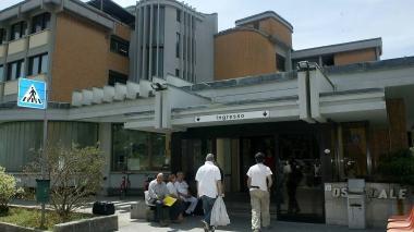 L’ingresso dell’ospedale di Pescia