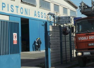 Incendio all'Asso Werke
