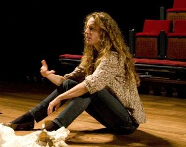 Anna Stigsgaard sul palco 