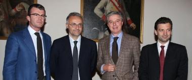Lassessore Silli, leurodeputato Mauro, il vicesindaco Borchi 