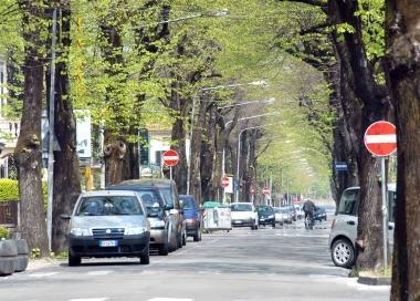 Uno scorcio di via Roma ad Agliana    