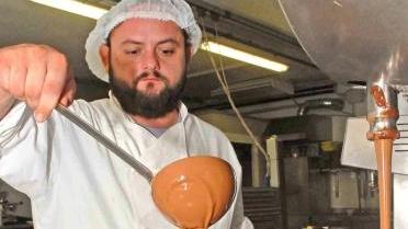 Riccardo Lunardi e un’opera d’arte a Celle