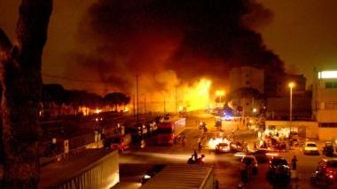 Via Ponchielli in fiamme la notte del 29 giugno 2009