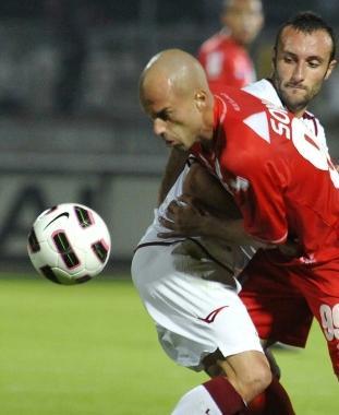 <b>SFONDAMENTO.</b> Andrea Soncin cerca la porta 