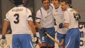 <b>BANCA ETRURIA.</b> Abbracci dopo un gol