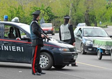 Posto di blocco dei carabinieri 