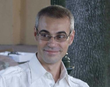 Lo scrittore pisano Marco Malvaldi   