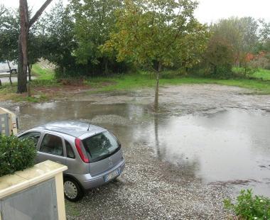 Via Vittorio Alfieri ieri mattina 