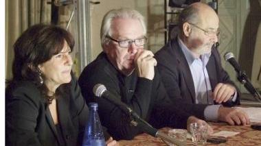 Da sinistra: l’assessore Panichi, Chipperfield e Pasqualetti