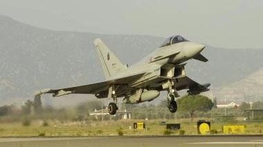 <b>EUROFIGHTER.</b> Durante la fase di decollo