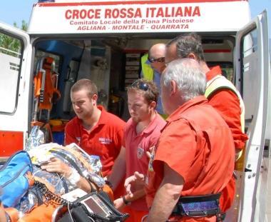La Croce rossa di Quarrata in azione 