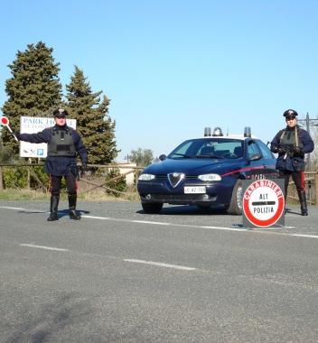 Un controllo dei carabinieri 