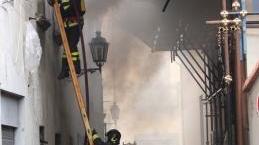 L’intervento dei vigili del fuoco