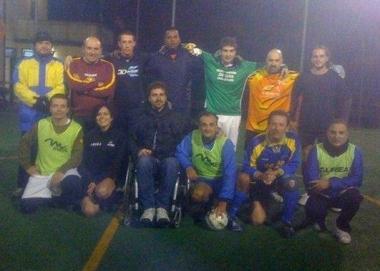 Le squadre prima della partita 