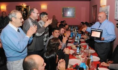 Gianbattista Martini festeggiato dai club rossoneri per i 50 anni di fedelt&agrave; 